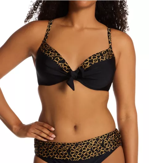 Pour Moi Casablanca Padded Underwire Tie Front Swim Top 24401