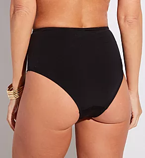 Santa Cruz Super High Waist Brief Swim Bottom Black S