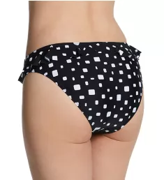 Cascade Frill Brief Swim Bottom Black/White XS