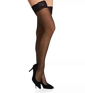 Adore Lace Top Hold Up Black S/M