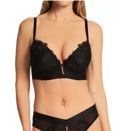 Constance Padded Push Up Bra Black/Rose Gold 32C