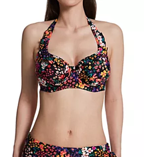Lisbon Halter Underwire Swim Top Ditsy 38D