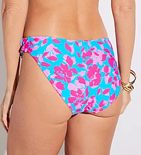 Ocean Breeze Tab Brief Swim Bottom Blue Floral XL