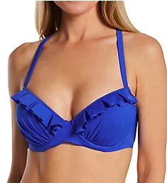 Space Frill Underwire Padded Convertible Swim Top