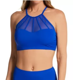 Space High Neck Underwire Cami Swim Top