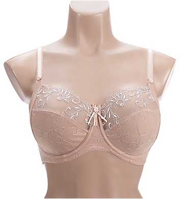 Pour Moi Imogen Rose Embroidered Bra Silver/Mint 3804 