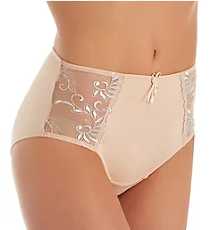 Imogen Rose Embroidered Brief Panty Latte S