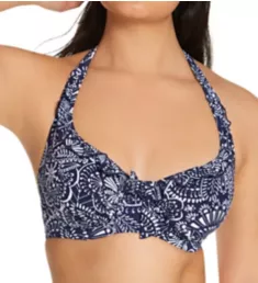 Hot Spots Halter Underwire Bikini Swim Top