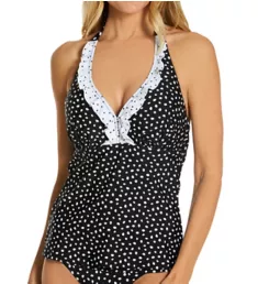 Hot Spots Halter Underwire Tankini Swim Top