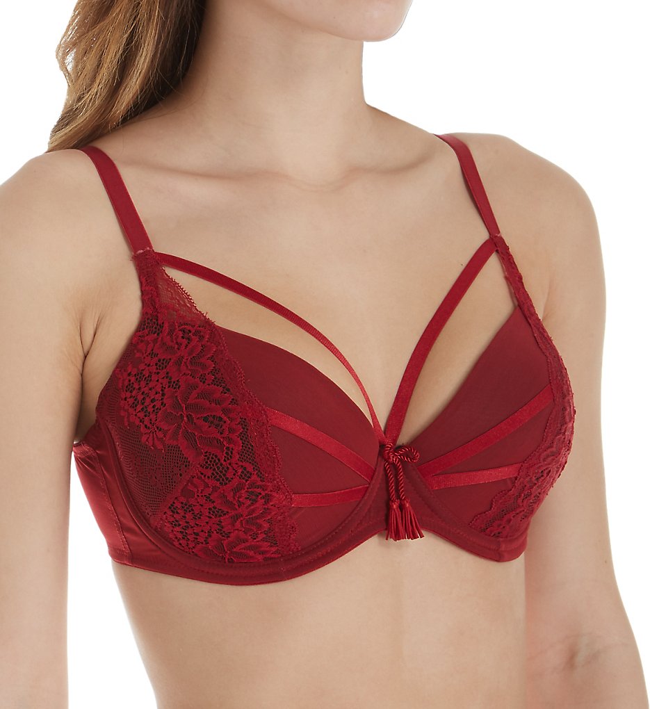 Pour Moi 54000 Hush Padded Underwire Bra (Ruby)
