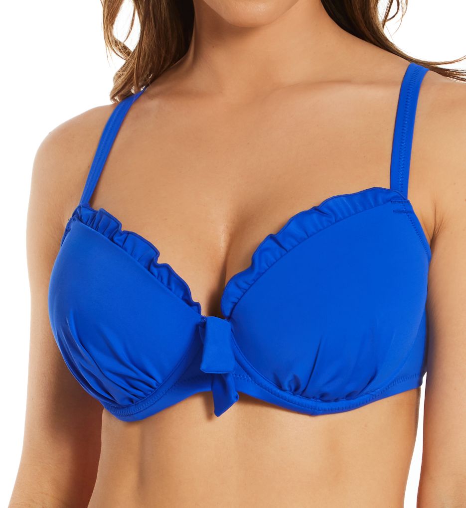 Women's Bikinis Pour Moi Blue Bandeau Swimwear