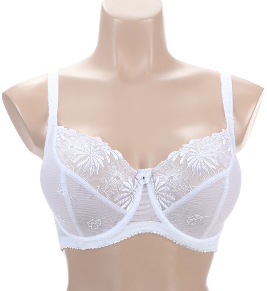 Gemm White Bra Satin & Lace 40g Underwired Firm Control Full Cup for sale  online