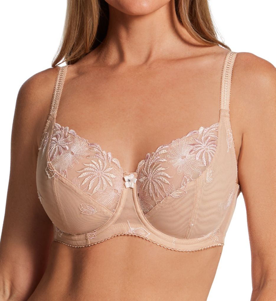 Freya Lauren Women`s Underwire Padded Half Cup Bra, 32DD, White 