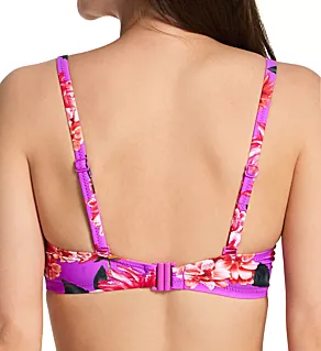 Getaway Underwire Swim Top Ultraviolet Floral 34FF
