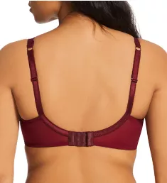 Rebel Padded Plunge Underwire Bra Black Cherry 36DD