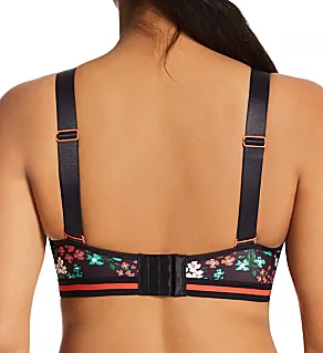 Energy Empower Convertible Underwire Sports Bra Black Ditsy 38D