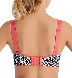 Energy Empower Convertible Underwire Sports Bra Black/White Print 32C