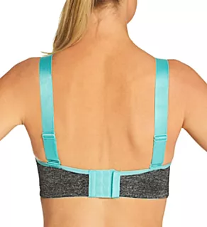 Energy Empower Convertible Underwire Sports Bra Grey/Aqua 32C