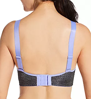 Energy Empower Convertible Underwire Sports Bra Grey Marl/Purple 34B