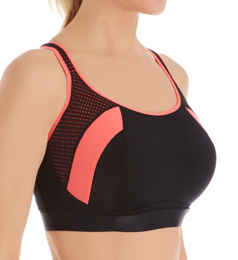 Pour Moi Women's Energy Underwire Padded Cross Back Sports Bra in Pink | Size 32C | HerRoom.com