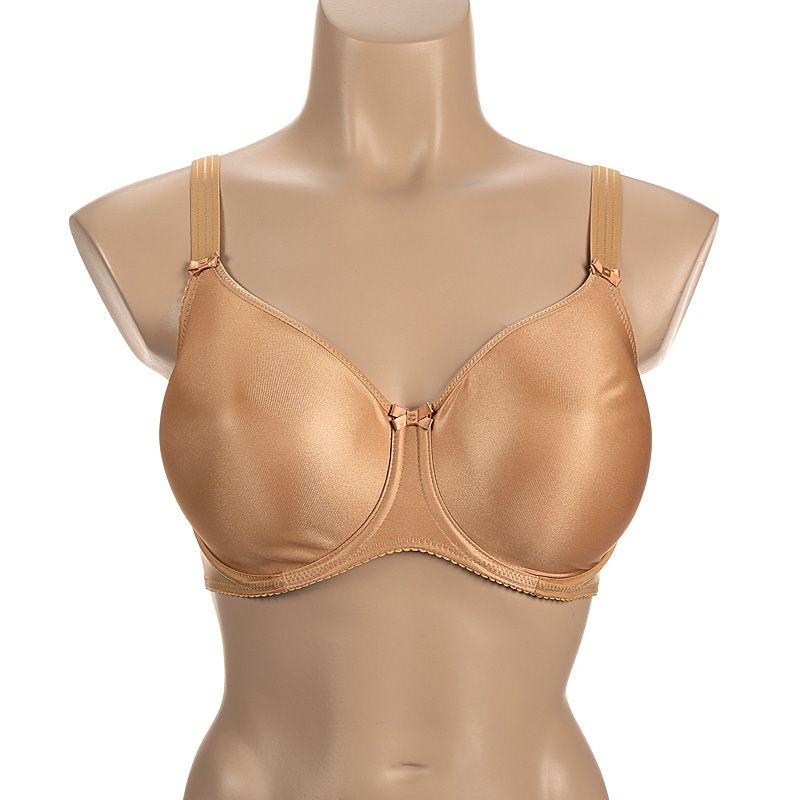 Prima Donna Bra Satin Size 34G Cognac Beige Underwired Unpadded Strapless  1331