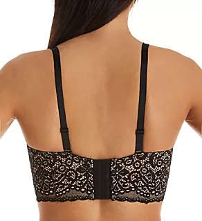 Twist I Do Deep Plunge Balcony Longline Bra Black 32D