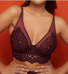 Twist First Night Triangle Bra Merlot 34C