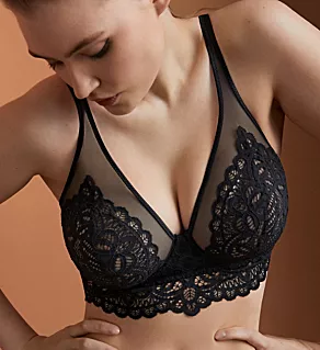 Twist First Night Triangle Bra Black 32D