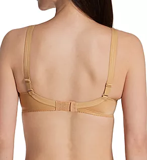 Satin Seamless Underwire Bra Cognac 34D