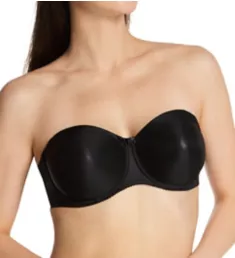 Satin Strapless Bra Black 34C