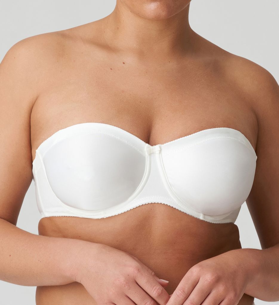 Satin by PrimaDonna bandeau bra with smooth and shaping underwire