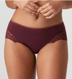 Twist First Night Boyshort Panty Merlot 3X