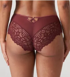 Twist First Night Boyshort Panty Merlot 3X