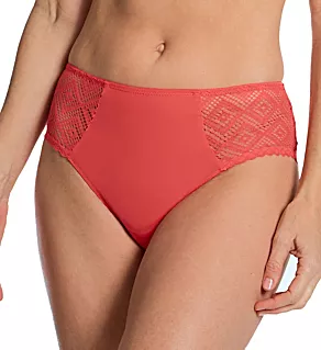 Grace Bay Twist Rio Brief Panty Coral S