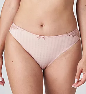 Madison Lace Trim Rio Bikini Panty Powder Rose 3X