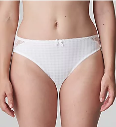 Madison Lace Trim Rio Bikini Panty White S