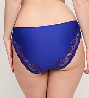 Madison Lace Trim Rio Bikini Panty Blueberry Kiss S