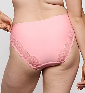 Madison Lace Trim Rio Bikini Panty Pink Parfait L