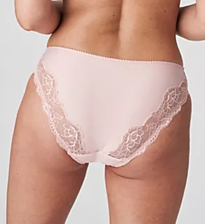 Madison Lace Trim Rio Bikini Panty Powder Rose 3X