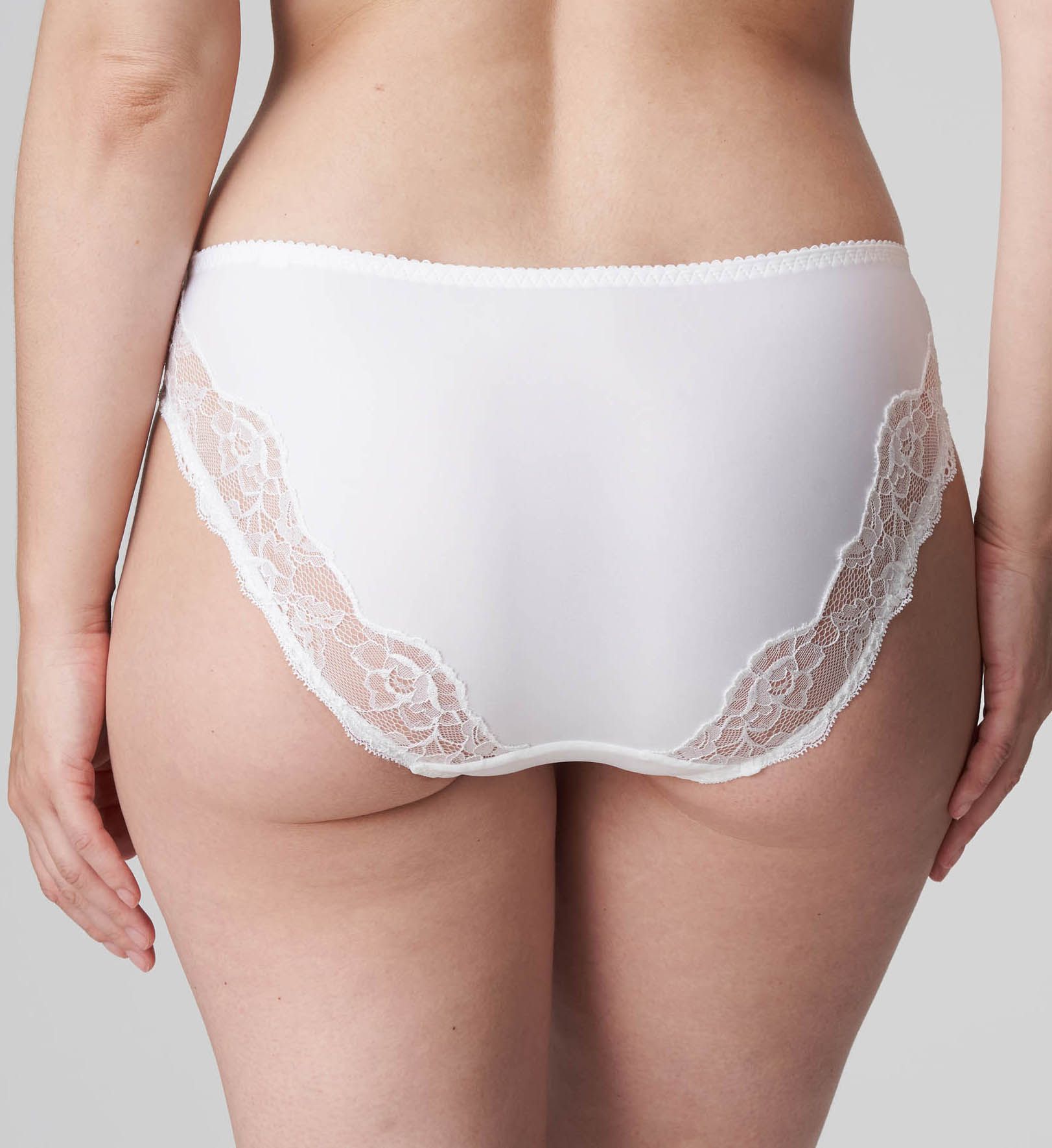 Prima Donna Madison Lace Trim Rio Bikini Panty White XL  - Image 2