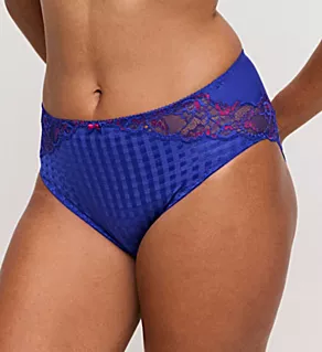 Madison Lace Trim Full Brief Panty Blueberry Kiss 3X