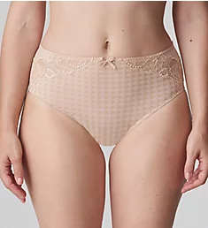 Madison Lace Trim Full Brief Panty Caffe Latte S