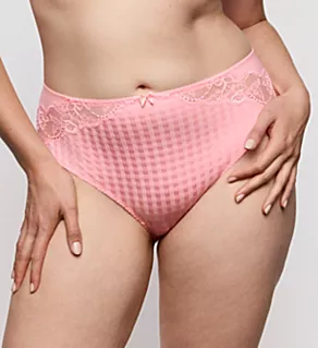 Madison Lace Trim Full Brief Panty Pink Parfait M