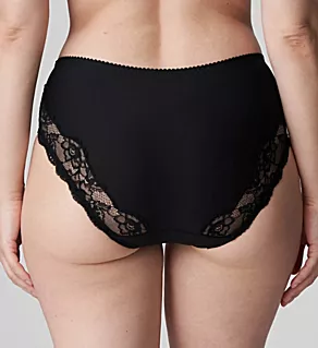 Madison Lace Trim Full Brief Panty Black S