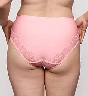 Madison Lace Trim Full Brief Panty Pink Parfait M