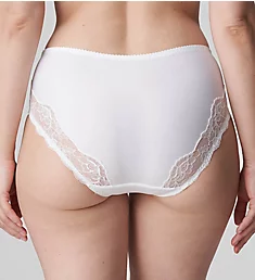 Madison Lace Trim Full Brief Panty White S