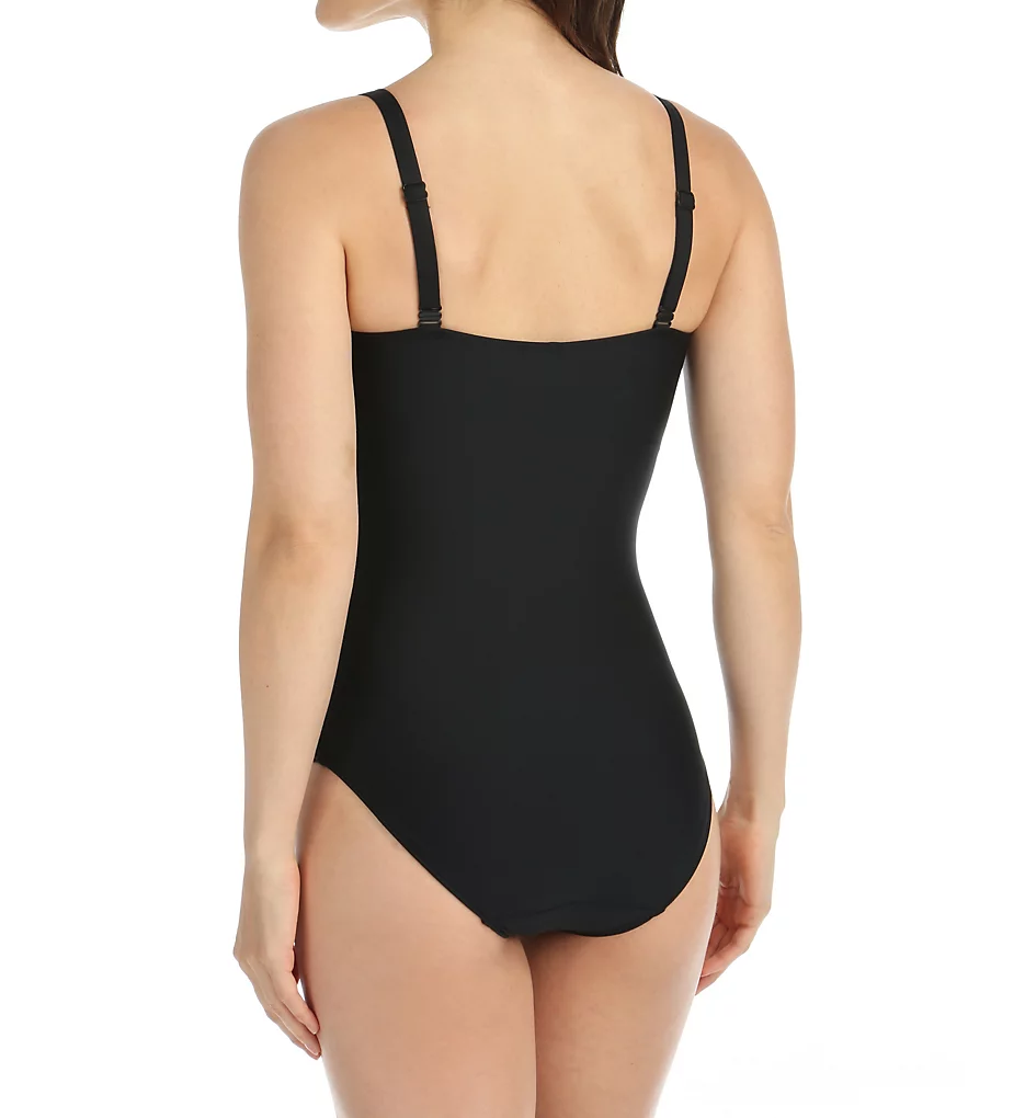 Cocktail Asymmetric Shirred Slimming 1 Pc Swimsuit