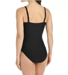 Cocktail Asymmetric Shirred Slimming 1 Pc Swimsuit