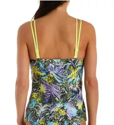 Pacific Beach Padded Tankini Swim Top Surf Girl 34C