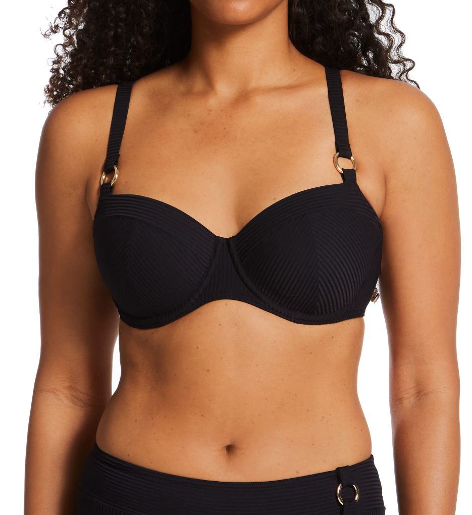 PrimaDonna Swim SAHARA Black padded balcony bikini top